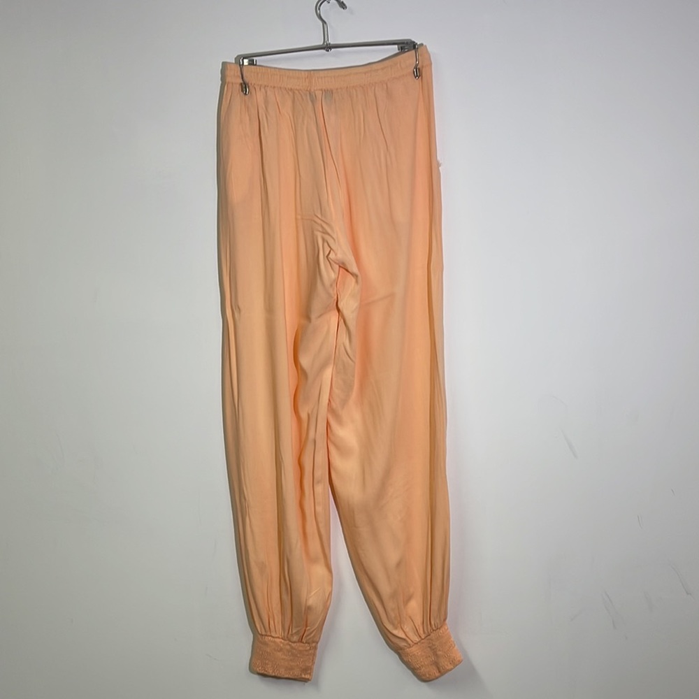 Skeini Orange Jogger Draw String Pants Size L - image 5
